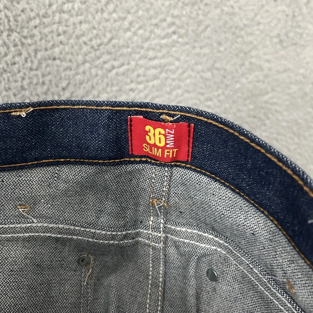 Wrangler Jeans Mens 31x33 Blue Denim 0036MWZ Slim Fit Cowboy Cut Western Rodeo